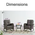 thumbnail image 6 of POCASSY Wicker Rattan Outdoor Rocking Chair Set with Side Table (2 chairs and 1 side table), 6 of 6