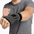 thumbnail image 3 of Wristband Sports Compression Wrist Brace Sleeve Support Elastic Palm Hand Glove, 3 of 8