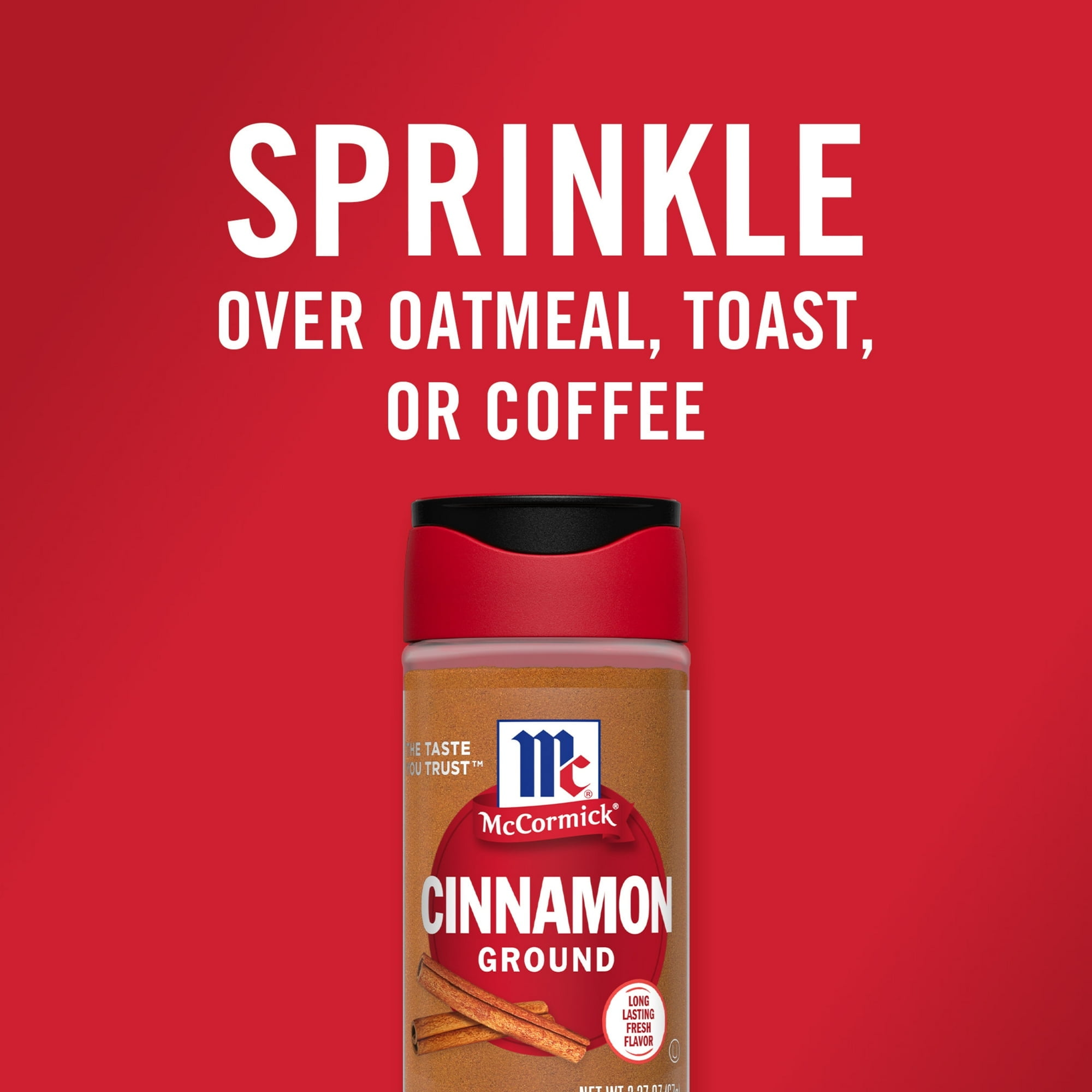 McCormick Kosher Ground Cinnamon 2.37 oz Bottle (Pack of 4)