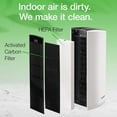 thumbnail image 6 of LP300 HEPA Tower Air Purifier with Timer for a Cleaner, Fresher - 2-Stage Filtration Removes Smoke, Odors, Pet Dander, Virus Sized Particles, Pollen, Dust, 21.6" x 7.3" x 10.3", Whi, 6 of 6