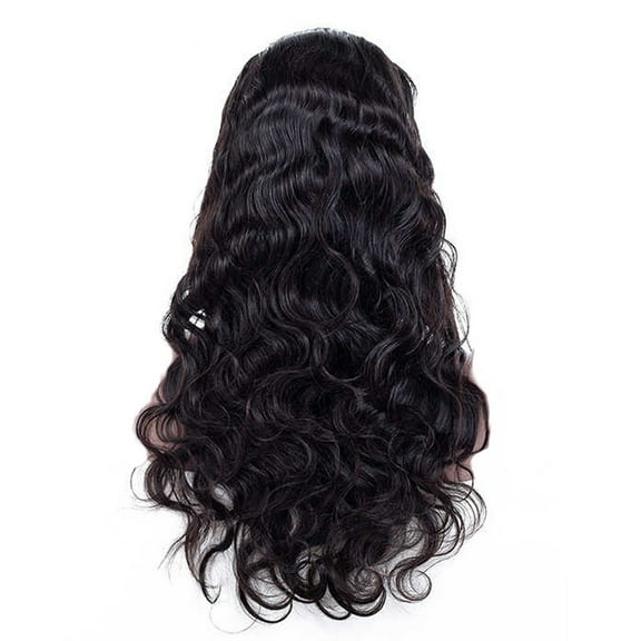 Awwp Clearance Sale Wig Headband Wig Curly Human Hair Wig None Lace Front Wigs for Black Women, 1 Wig Pullover Toupee Multi-Color