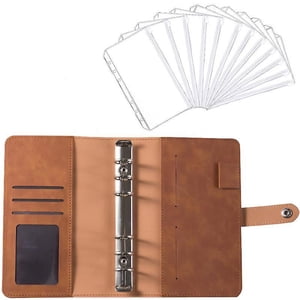 Jinsinto Notebook Binder Budget Planner Binder Cover With Pieces Binder Pocket Personal Cash Budget (1pcs)
