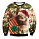 thumbnail image 3 of Suéter navideño de mal gusto para hombre y mujer, sudadera navideña con estampado 3D de perro, copo de nieve, campana, reno y Papá Noel para fiestas navideñas, 3 of 5