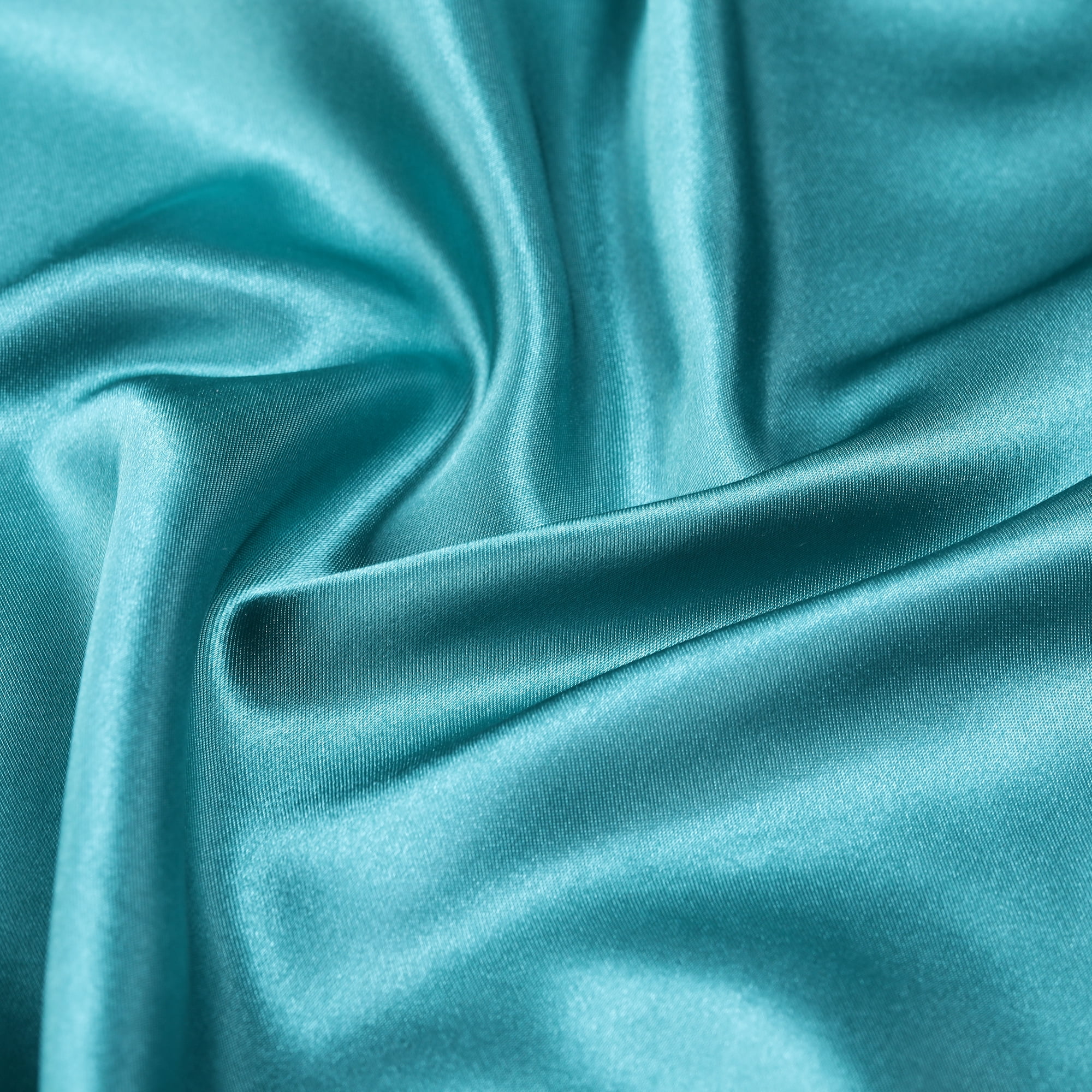 Unique Bargains Satin Pillow Cases Set of 2 Cooling Pillow Covers Blue Green