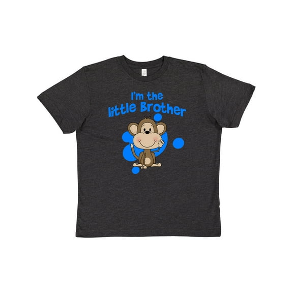 Inktastic I'm The Little Brother with Cute Monkey Youth T-Shirt