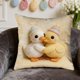 thumbnail image 5 of Fundas de almohada decorativas de Pascua con estampado de conejito, huevo y pollito | Funda de cojín de temporada para sofá, sillón, sala de estar y dormitorio, 5 of 7