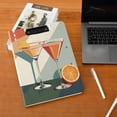 thumbnail image 5 of FORMRS A4 Clipboard Folder with Pen Holder Horizontal Foldable School Office Binder, Mid Century Orange Juice, 5 of 9
