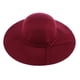 thumbnail image 1 of Sombrero de lana vintage Sombrero de Fedora Sombrero plegable con Mujer Vino rojo, 1 of 9