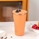 thumbnail image 5 of Frasco de vacío de 600ML botella de bebida fría de té y café de acero inoxidable con taza de agua con pajita recipientes a prueba de fugas para viajes y conducción, 5 of 7