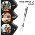 thumbnail image 5 of Bxaolu Two Pronged Stainless Steel Fork - 11.77" Serving Fork Large for Meat Carving, Heavy Duty Two Prong Big Forks for Cooking Fork 2 Prong Meat Forks for Lifting Barbecue, 5 of 8