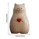 thumbnail image 3 of Jarrón De Gato De Madera Hecho A Mano Jarrón de madera hecho a mano con forma de gato, bonito jarrón hecho a mano de madera maciza, regalo para amantes de los gatos, decoración del hogar, 3 of 8