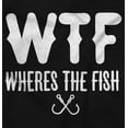 thumbnail image 2 of WTF Where's the Fish Fisherman Funny Hoodie Hooded Sweatshirt Men Brisco Brands S, 2 of 5