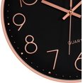 thumbnail image 4 of Wall Clock, Modern Rose Gold 12 Inch Silent Non-ticking Round Decorative, 4 of 5