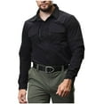 thumbnail image 6 of YFNNUP Men's Tactical Shirts Casual Button Down Work Shirt Breathable Quick Dry Long Sleeve Fishing Shirt, 6 of 6