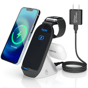 TopTier 3 in 1 Wireless Charging Station Dock, 20W Total Power Output, Compatible with iPhone Apple Watch Airpods