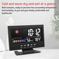 thumbnail image 3 of LNGOOR Weather Station Wireless Indoor Outdoor Thermometer Color Display Digital Weather Thermometer with Atomic Clock, Forecast Station with Calendar and Adjustable Backlight, 3 of 7