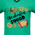 thumbnail image 4 of Inktastic Oktoberfest Squad Hat, Accordion, Pretzels Women's V-Neck T-Shirt, 4 of 5