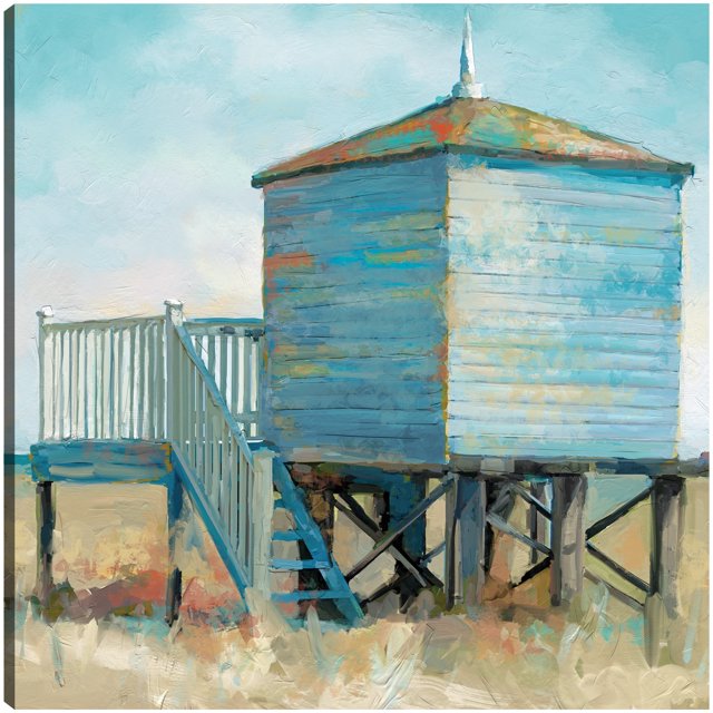 Cuadro Decorativo - Cabaña de surf I Jr Impresión en canvas, estrechado