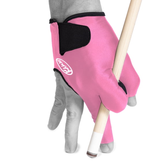 Kamui Billiard Glove Pink – X-Large - Pool Cue Glove for Right Hand, Quick-Dry Fabric, Anti-Slip Palm, Open Fingers, Short Cuff