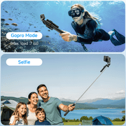 QIRITA Selfie Stick Tripod with Light, 67 Portable Phone Tripod with Remote, 360° Rotation Handle, Compatible with Iphone, Android/Vlog