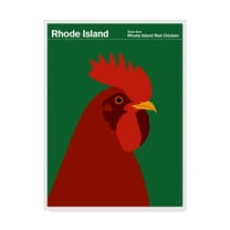 Trademark Fine Art 'Rhode Island Red Chicken' Canvas Art by Print Collection - Artist