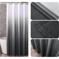 thumbnail image 6 of Black Ombre Shower Curtain Sets for Bathroom Accessories Fabric Polyester Waterproof Modern Extra Long Shower Curtain Liner with 12 Hooks W72xL84, 6 of 6