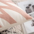 thumbnail image 4 of Juego de 2 almohadas decorativas bordadas, insertos y fundas, almohadas decorativas, cojines decorativos con insertos de cojín incluidos 18x18 (rosa) -Pink1 Vhermosa, 4 of 7