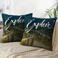 thumbnail image 4 of LALILO Throw Pillow Covers Motivation Quote Calligraphy Lettering Nature Cushion Cover 18" x 18", 2 Pack, 4 of 6