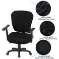 thumbnail image 4 of Housse de Chaise de Bureau 2 Pcs Extensible Housses de Chaise de Bureau Universelles Housses de Siège de Chaise Extensibles Housses de Chaise Rotatives Lavables en Spandex Protecteurs de Housse de Chaise de Bureau, 4 of 7