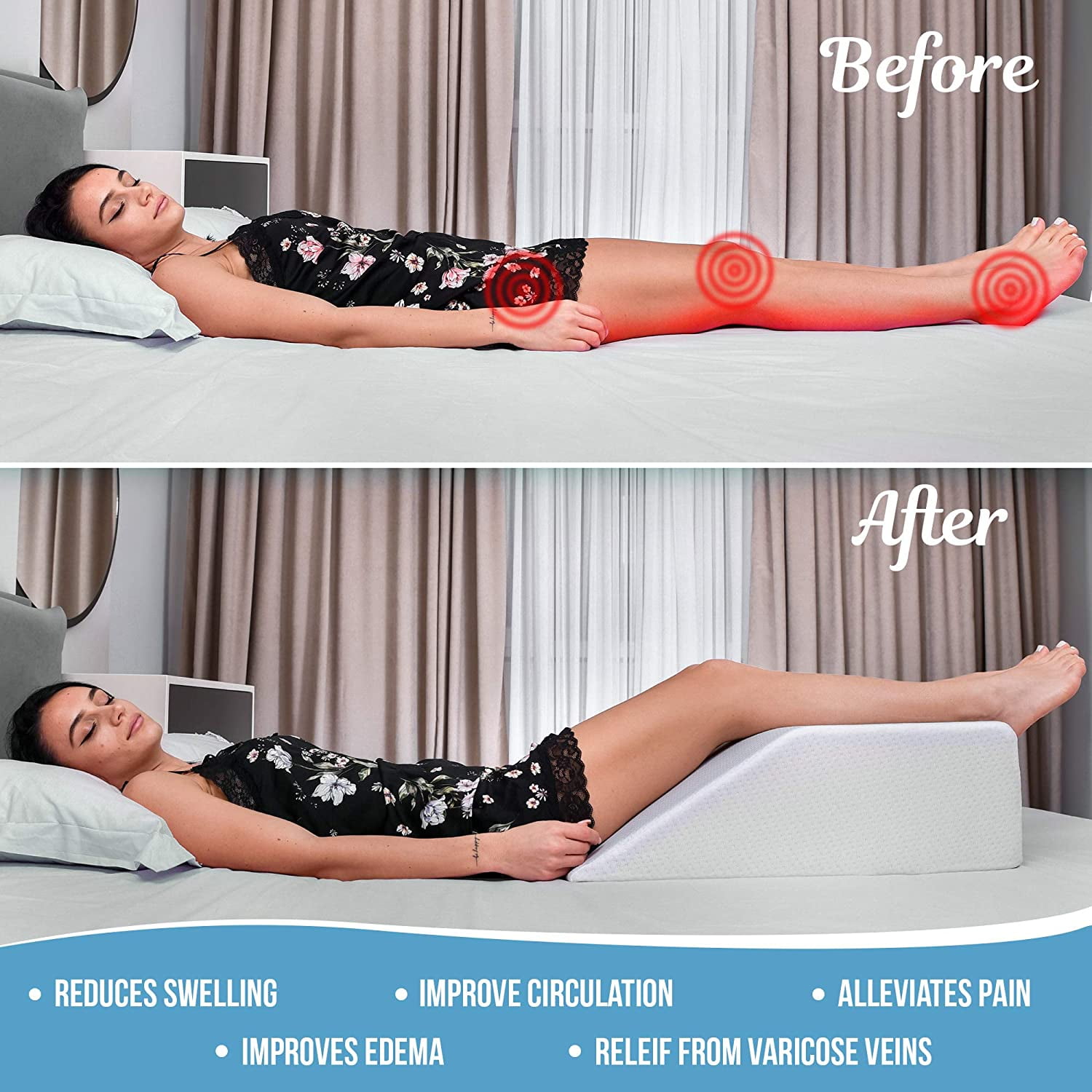 The Ebung leg elevation pillow is on sale at