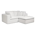 thumbnail image 7 of 78.8" Modular Sectional Sofa, L Couches for Living Room, Plush Corduroy Compressed Couch, 3PC Free Combination, No Assembly Required, White, 7 of 7