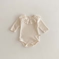 thumbnail image 4 of MZXELPRJD Baby Girl Long Sleeve Romper 2025 Doll Collar Bodysuit Spring New Arrival Kids Clothing Baby Girls 0-3m Baby Girls Outfits Outfit for Girls 7-8, 4 of 9