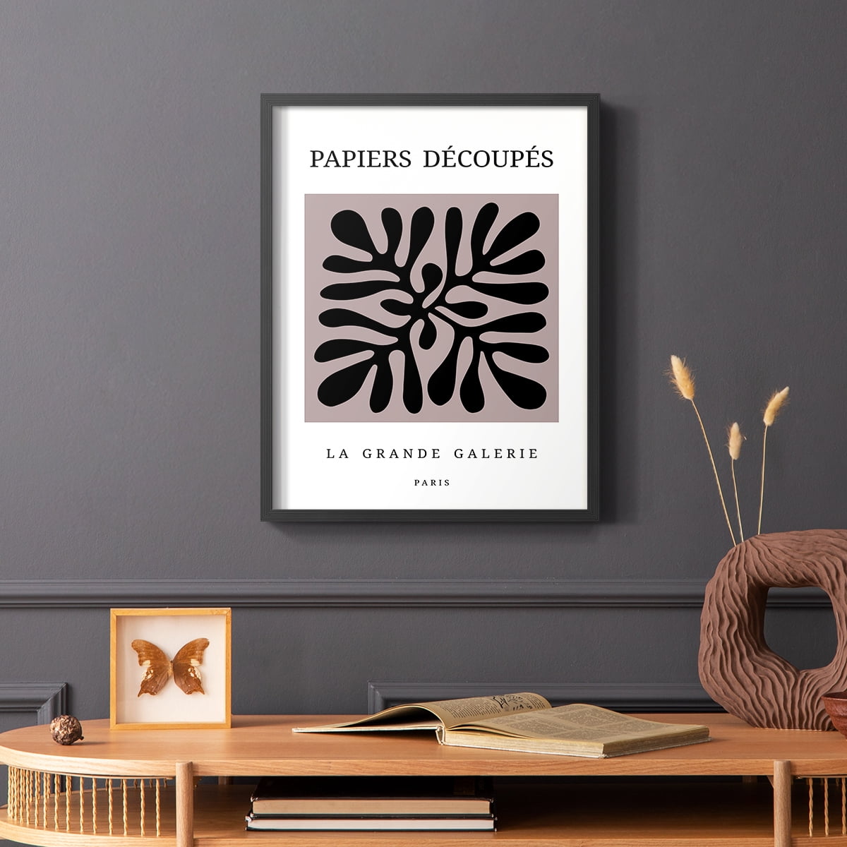 Matisse CCCXCV in Black Solid Wood 8 x 10 Framed Print