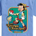 thumbnail image 2 of Pinocchio - No Strings Attached - Men's Short Sleeve Graphic T-Shirt, 2 of 5