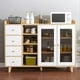 thumbnail image 1 of Zocalo Mueble Organizador Multiusos para Cocina, Sala, Comedor u Oficina - Gabinete con 4 Cajones y 2 Puertas, 120x35x90 cm, Blanco, 1 of 8