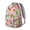 thumbnail image 2 of Bright Floral Print Students Backpack Durable School Backpack with Bloom and Blossom Artwork, Adjustable Straps for Student and Student, 2 of 6