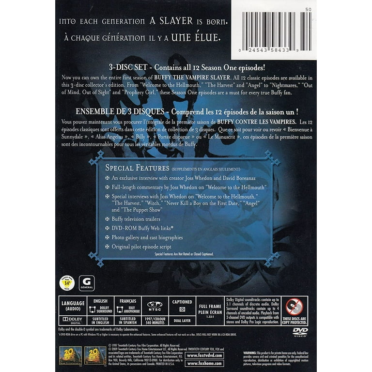 Buffy The Vampire Slayer: Season 1 - DVD - Walmart.com Buffy The Vampire Slayer: Season 1 - DVD - Walmart.com