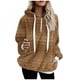 thumbnail image 2 of Puntoco Mujeres Oversize Fuzzy Fleece Sudaderas Con Bolsillos Sudaderas Athletic Sherpa Hoodies Pullover Outwear Liquidación Puntoco Puntoco-8121, 2 of 7