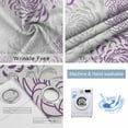 thumbnail image 6 of Purple Grey Chrysanthemum Blackout Curtains for Bedroom, Farmhouse Botanical Floral Modern Room Darkening Window Drapes for Living Room, Thermal Insulated Grommet Curtains, 42x63 inch, 2 Panels, 6 of 9