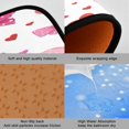 thumbnail image 2 of 2-Piece Kitchen Rugs Set Non-Slip Mats Carpet Floor for Kitchen, Bathroom (19.7"x27.6" & 19.7"x47.2") Red and Pink Bows, 2 of 7