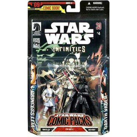 Star Wars Comic Packs 2007 Darth Vader & Princess Leia Action Figure 2-Pack