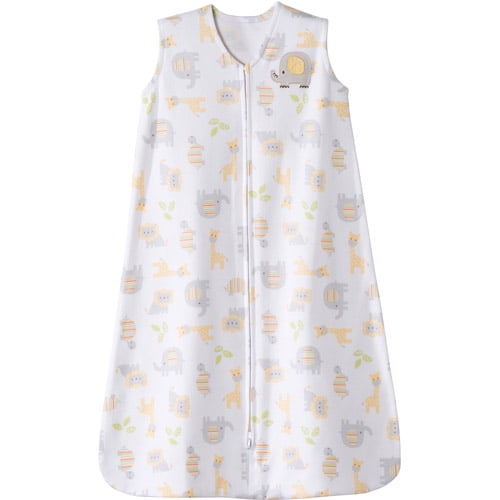 HALO SleepSack Wearable Blanket, 100 Cotton, Neutral Jungle, Small