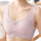 thumbnail image 3 of Gibobby Sujetador deportivo con cojín en el pecho para mujer, cómodo, nuevo, de encaje, sin rastro, en la espalda Brasieres para mujer sin varilla(Rosa,CH), 3 of 4