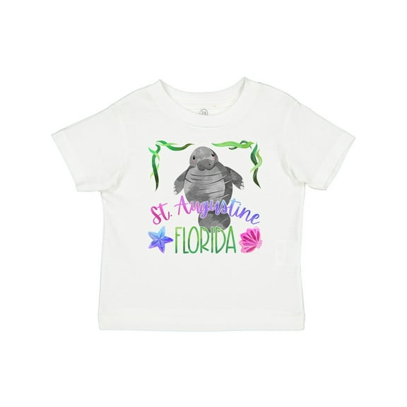 Inktastic St. Augustine Florida Cute Swimming Manatee Boys or Girls Baby T-Shirt