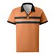 thumbnail image 4 of Mens Manga Corta Botón Abajo Camisas Primavera Verano Raya Horizontal Color Bloqueado Solapa, Transpirable Punto para el Golf, 4 of 9