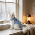 thumbnail image 4 of Cat Recovery Suit for After Surgery, Breathable E-Collar Alternative for Cats, Anti-Licking Spay Neuter Recovery Shirt for Cats Kittens, Blue, 4 of 7