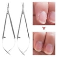 thumbnail image 3 of Cuticle Scissor Rustproof Sharp Single Cross Spring Reduce Friction with Protective Cover Stainless Steel Beauty Care Nail Cutter Scissor for Home, 3 of 8