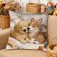 thumbnail image 1 of Uuiauoio Cute Animals Decorative Throw Pillow Cover , Animals Family Animals Outdoor Pillow Cases Square Standard Cushion Cover for Sofa Couch Bed Car 17.72x17.72 inch, 1 of 6