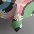 thumbnail image 4 of Pioneer Flower Floral Print Pattern Rectangle Tablecloth 60"x120", Waterproof Polyester Table Cloth, Wipeable Spillproof for Dining Camping Indoor Outdoor, 4 of 6