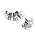thumbnail image 2 of Natural Lashes Half Lashes Natural Look False Wispy Eyelashes Clear Band Lashes Pack 3D Faux Mink Lashes 7 Pairs C03, 2 of 8